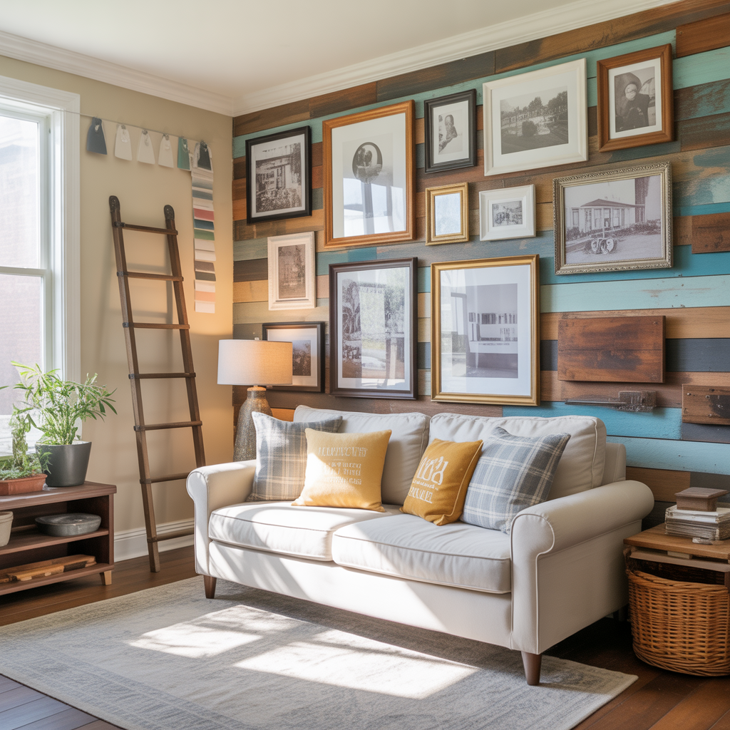 ideas for family picture wall