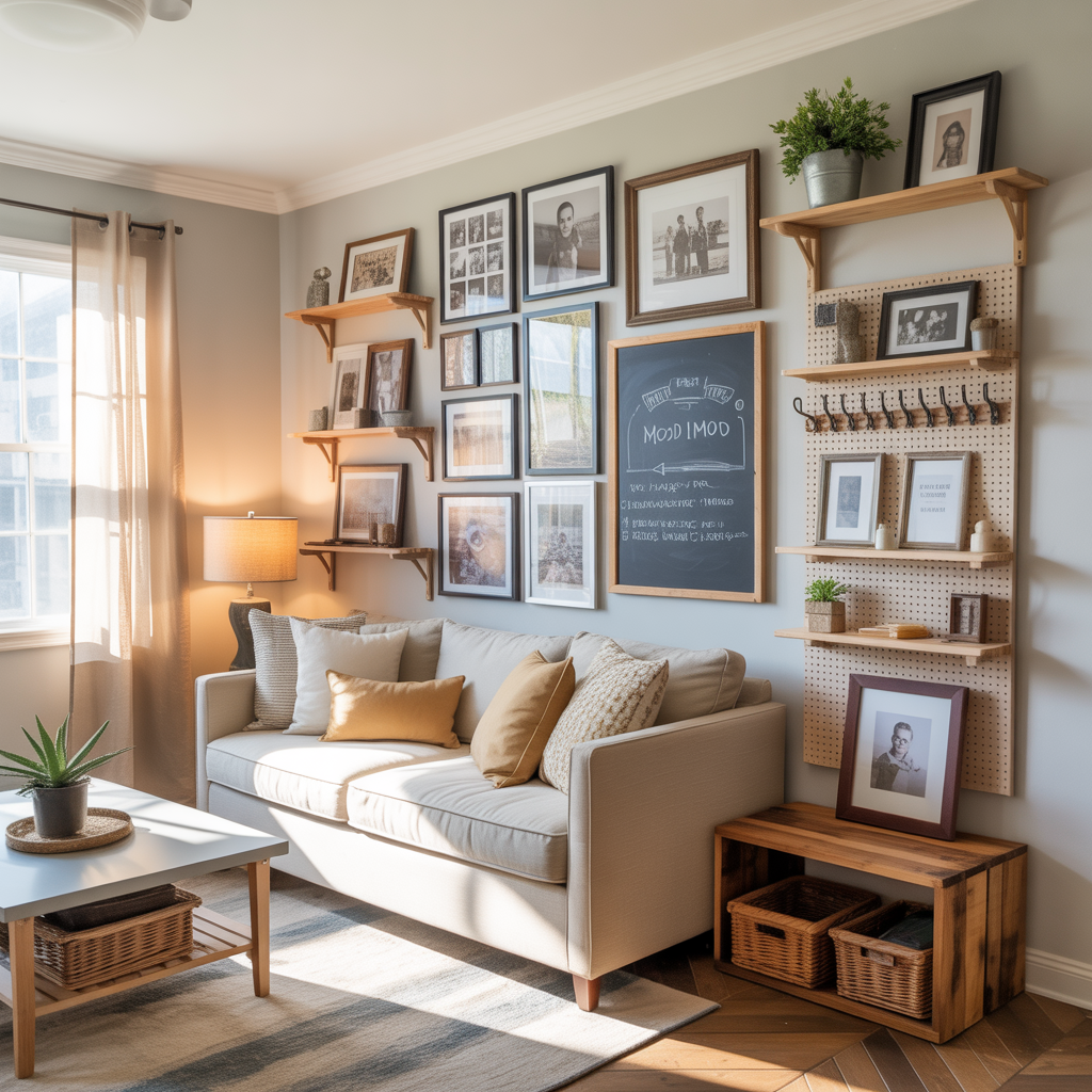 ideas for family picture wall