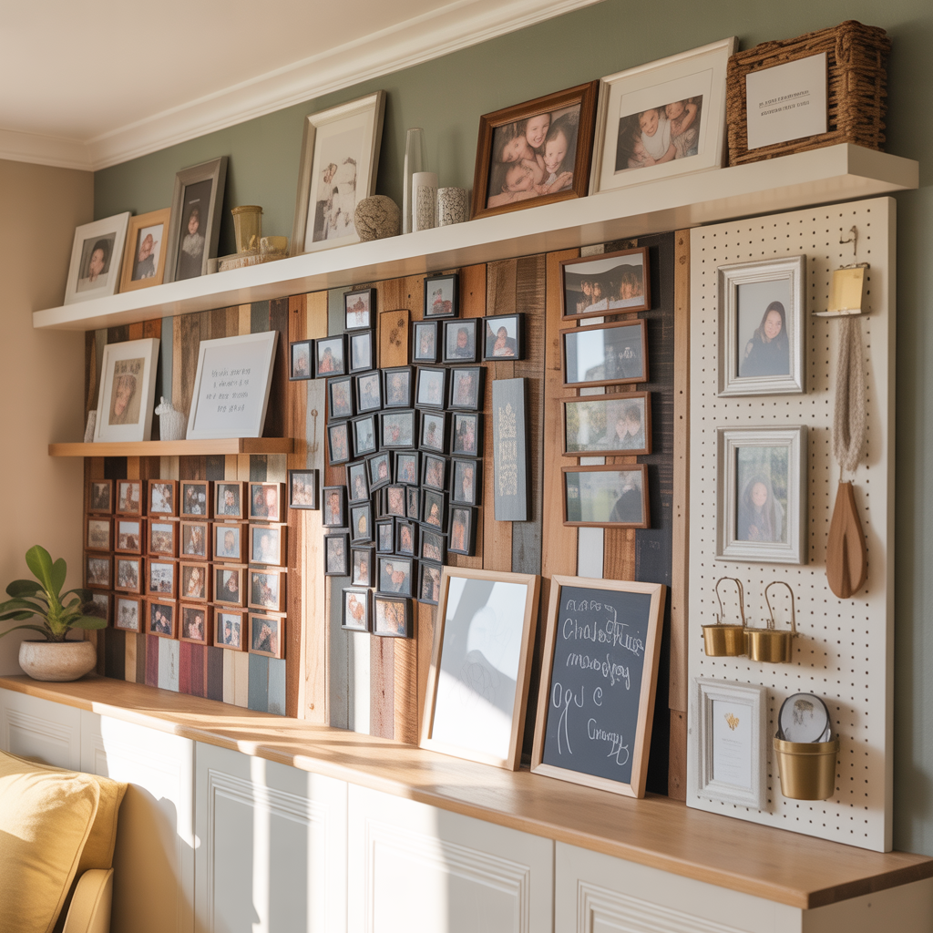 ideas for family picture wall