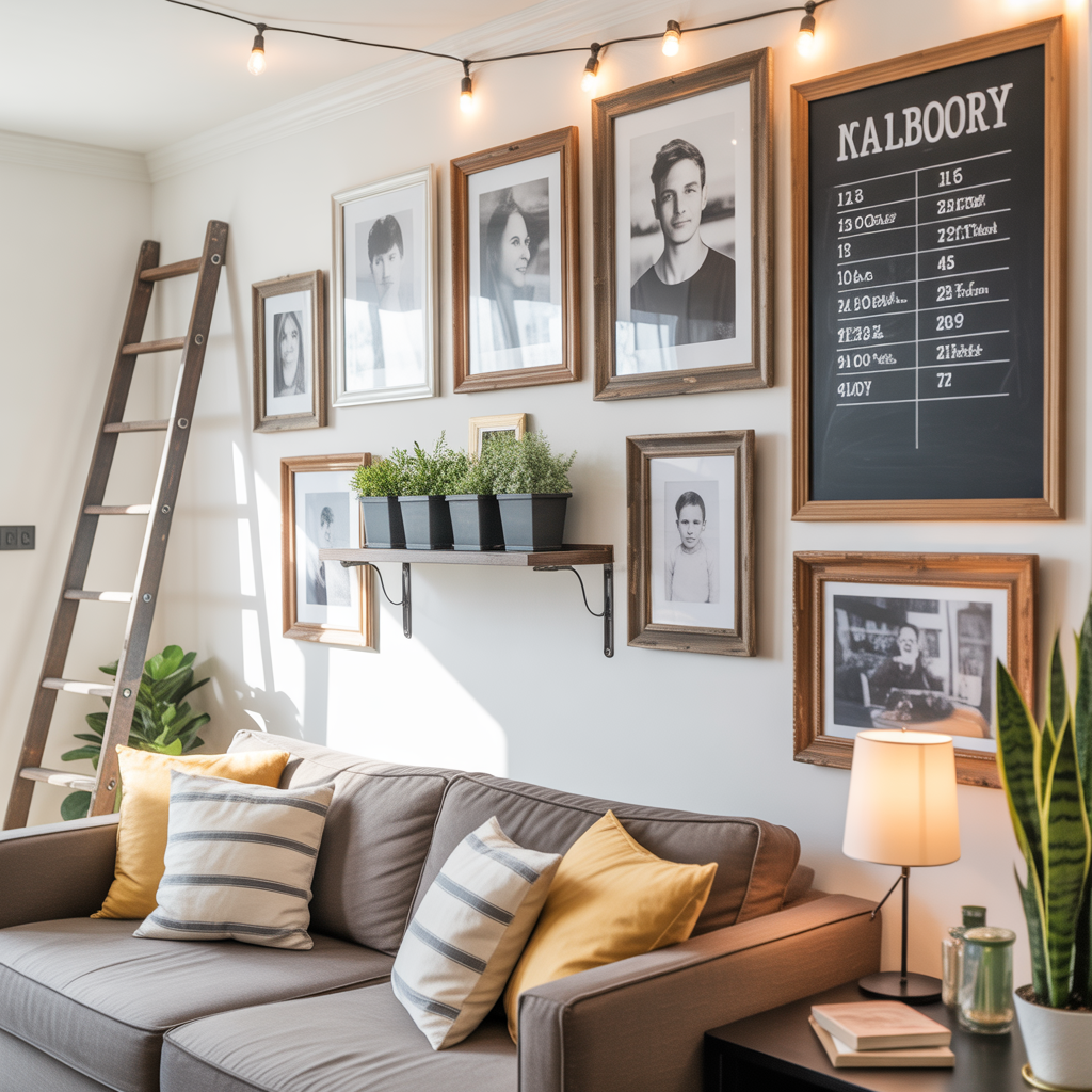 ideas for family picture wall