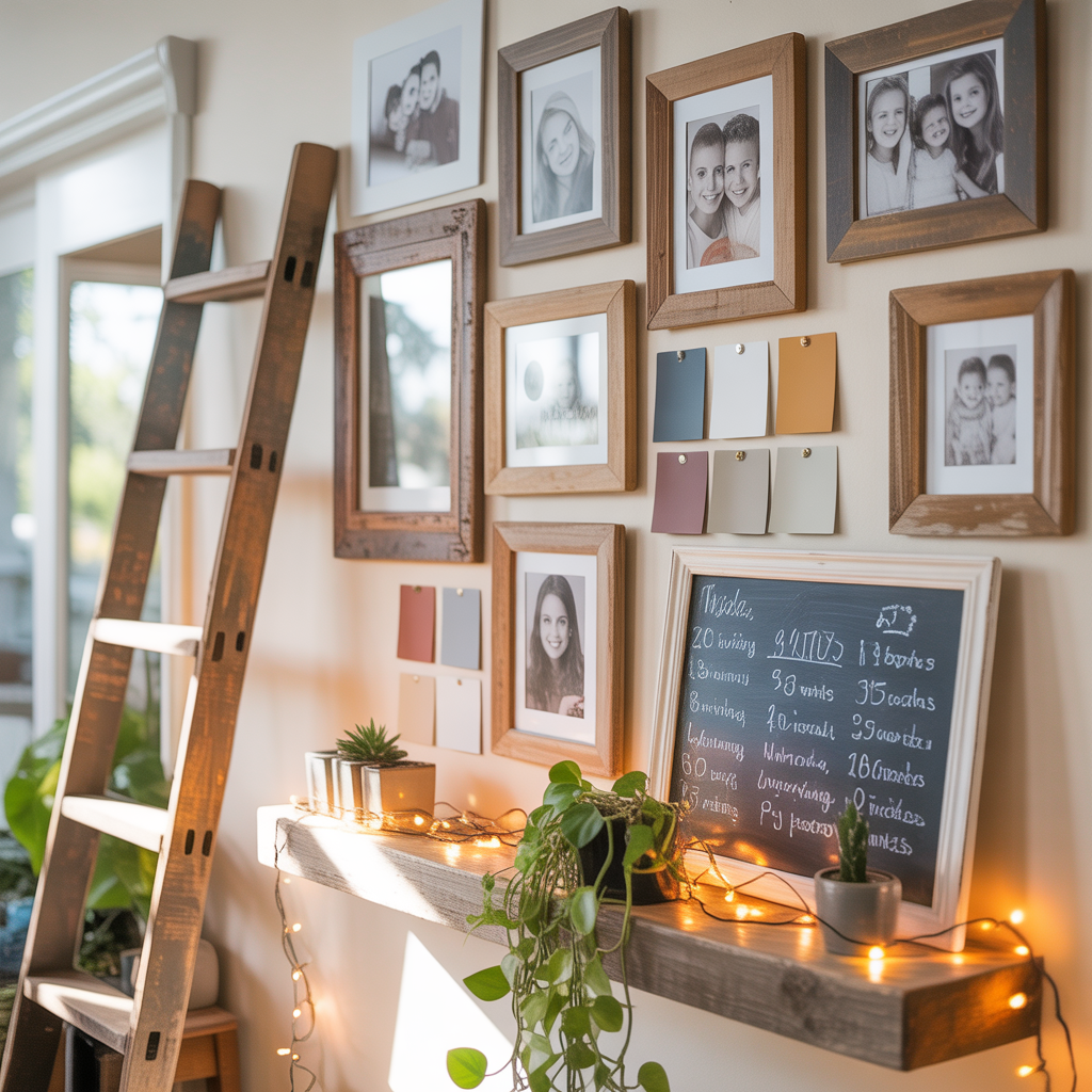 ideas for family picture wall