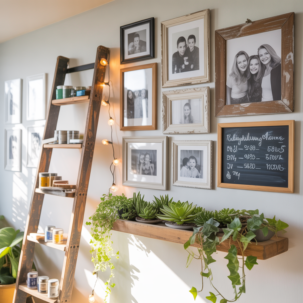 ideas for family picture wall