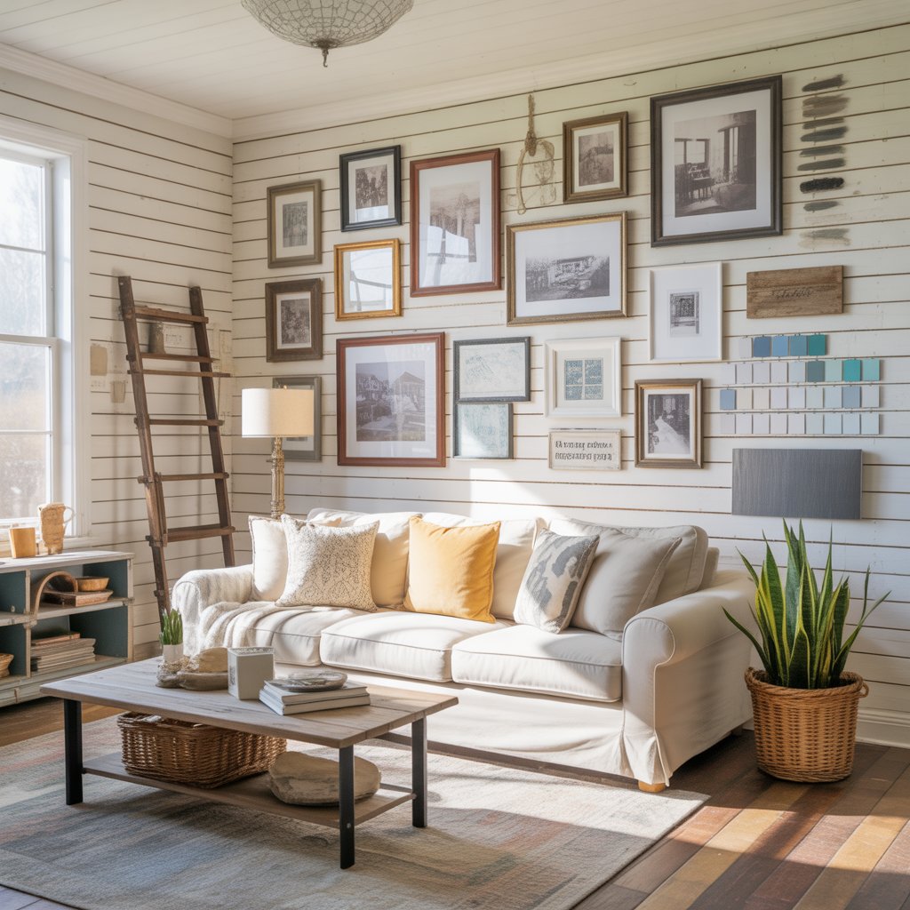 ideas for family picture wall