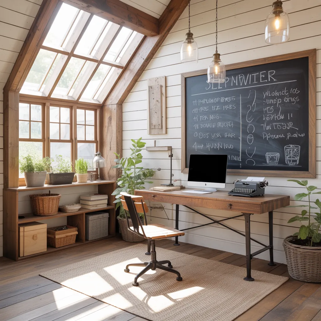 ideas for farmhouse office