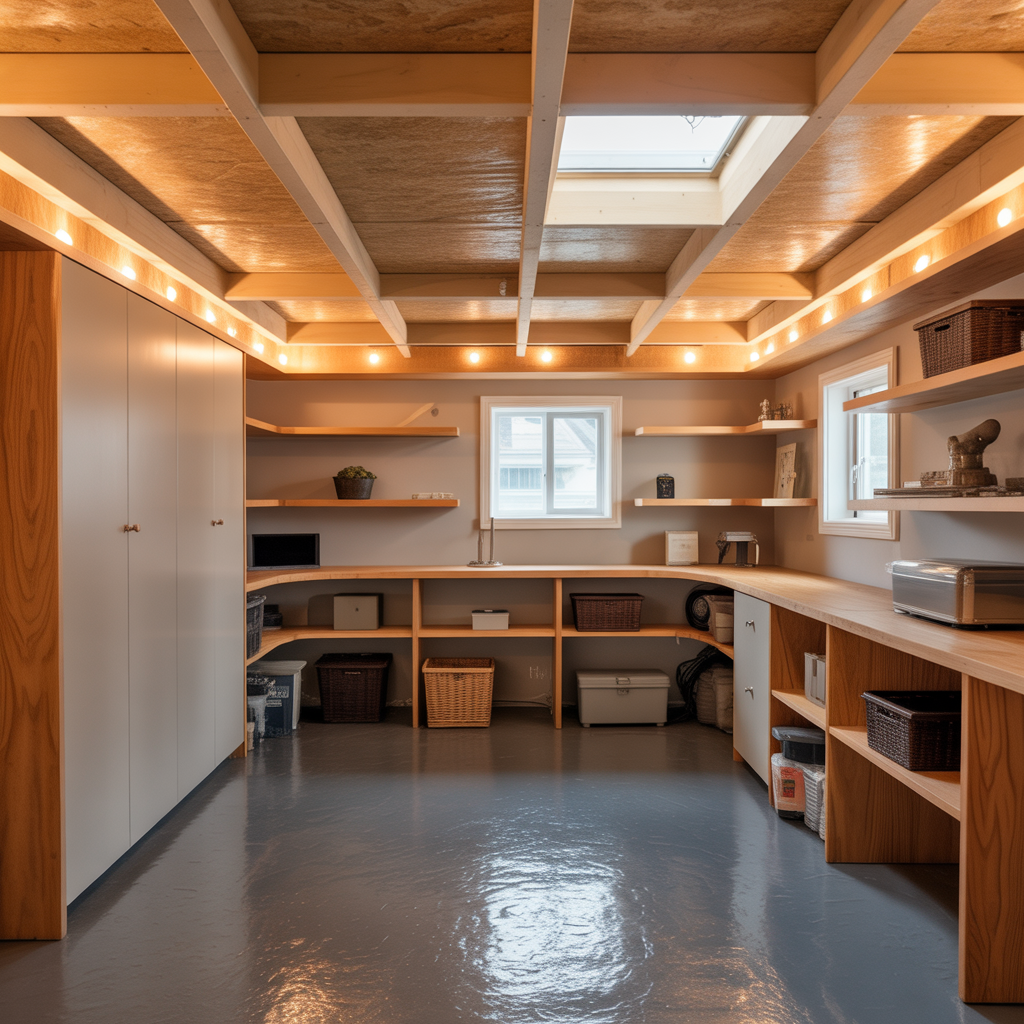 ideas for finished crawl space