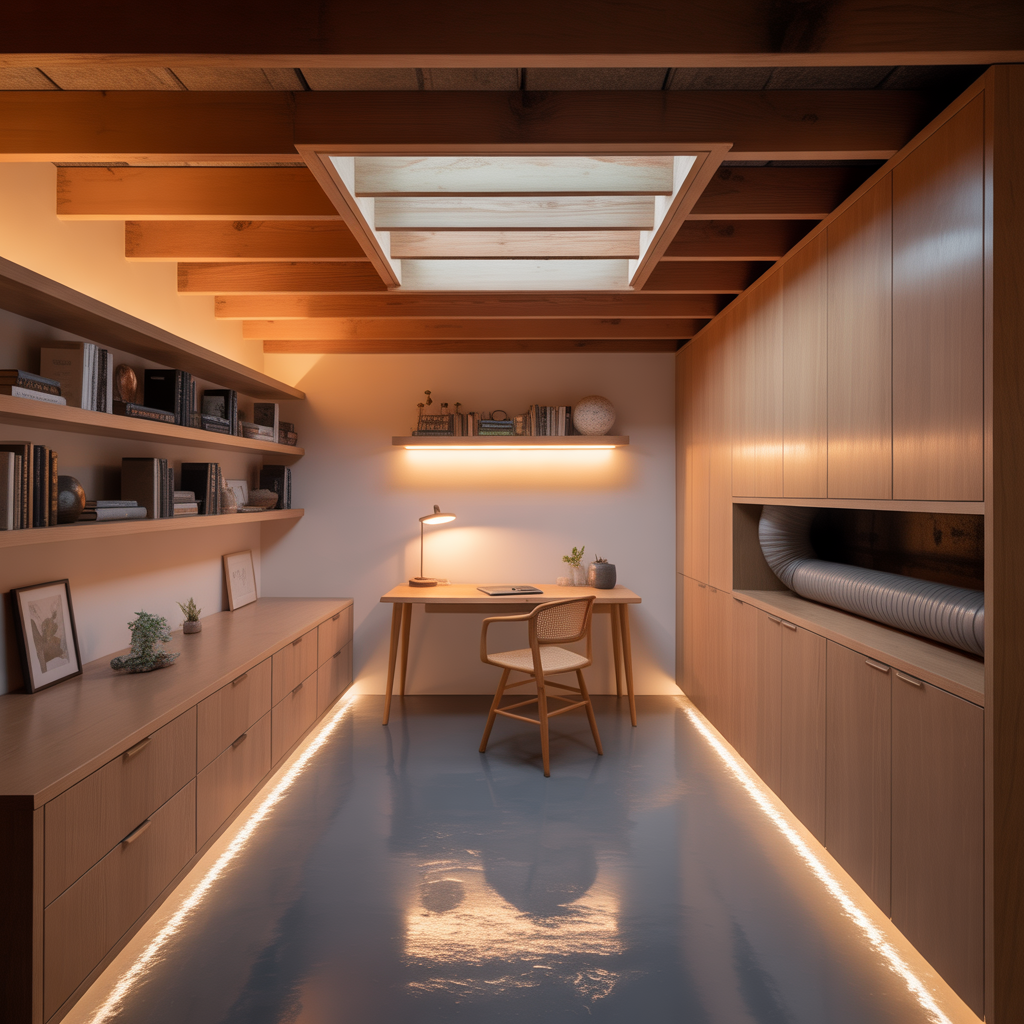 ideas for finished crawl space