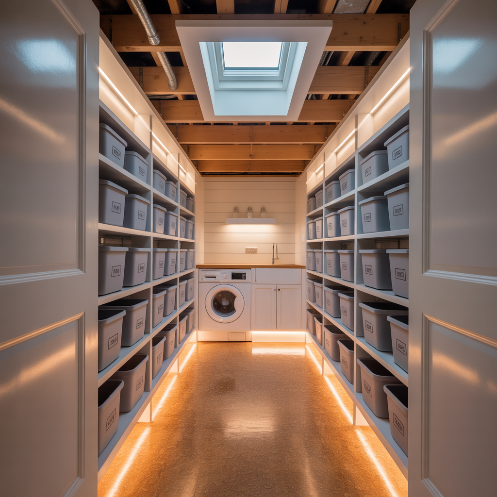 ideas for finished crawl space