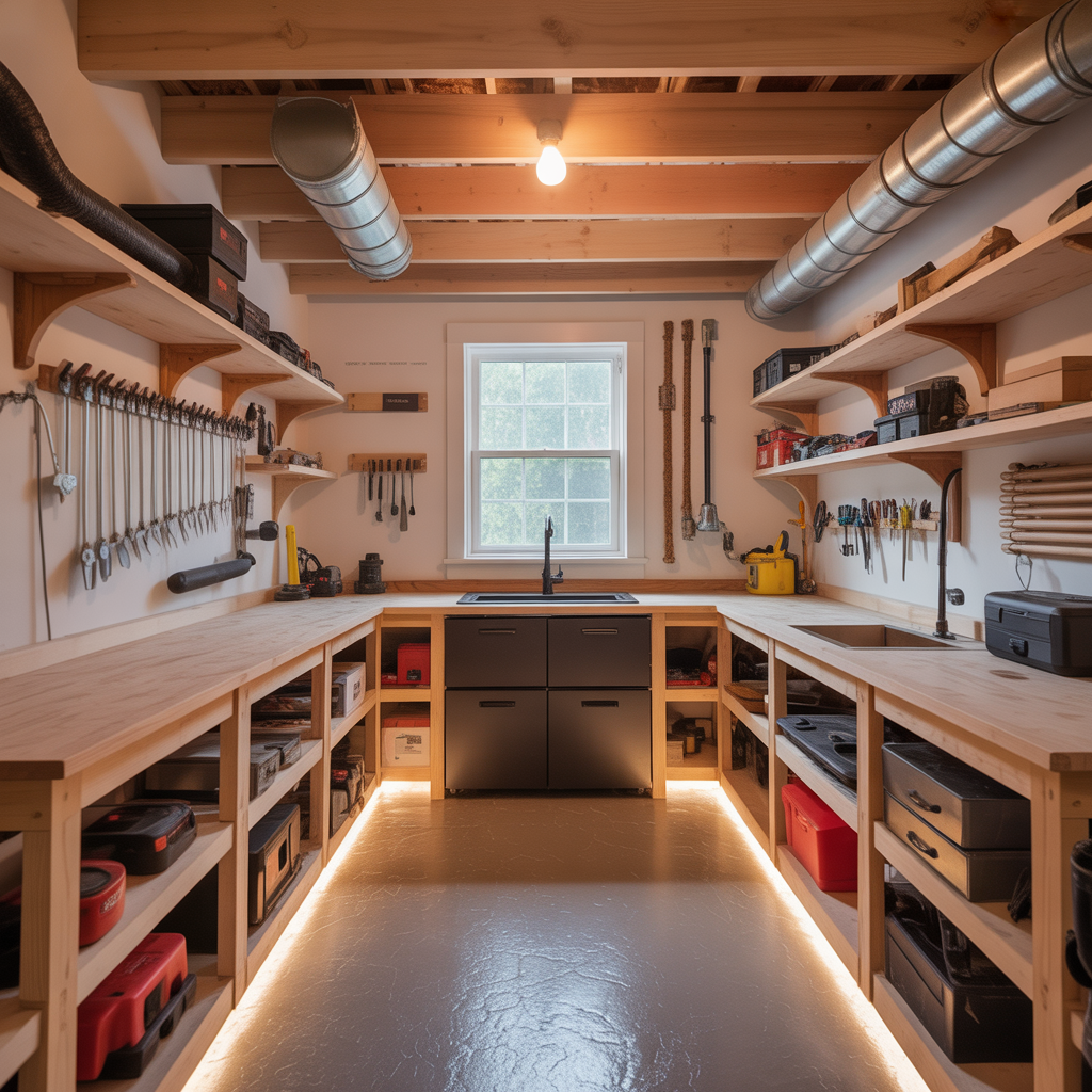 ideas for finished crawl space