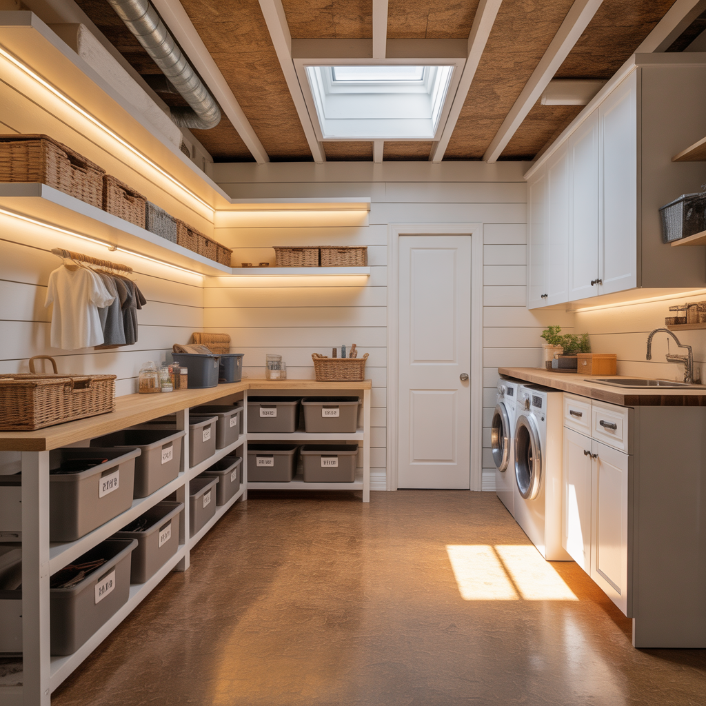 ideas for finished crawl space