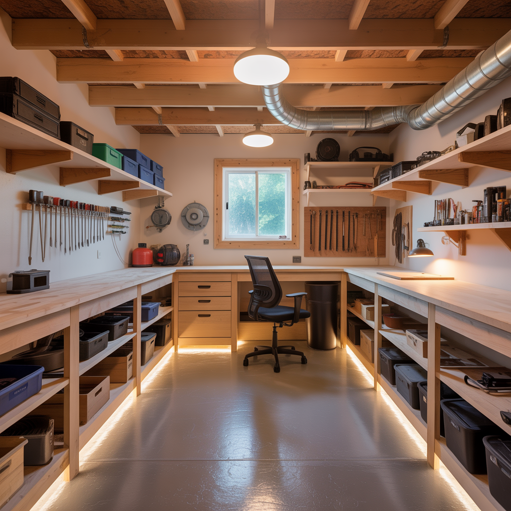 ideas for finished crawl space