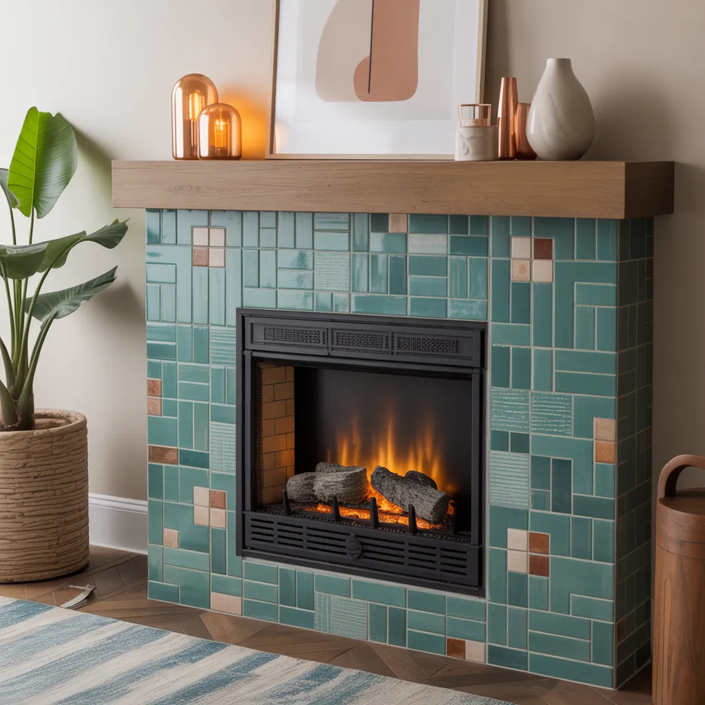 ideas for fireplace tile