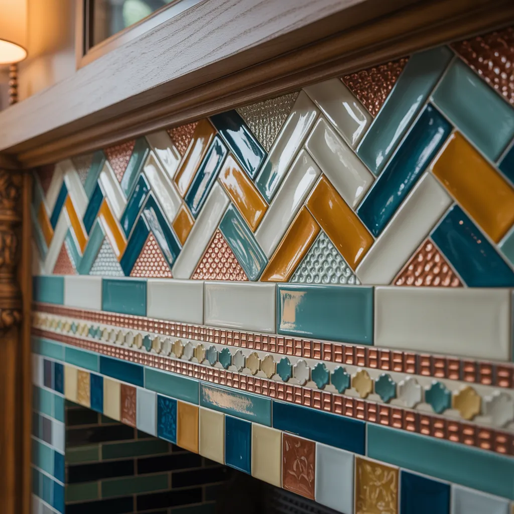 ideas for fireplace tile