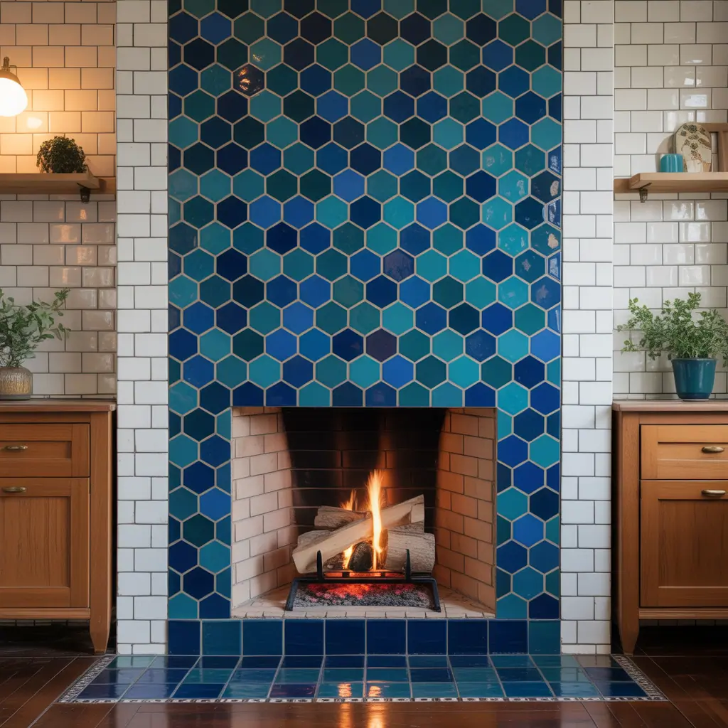 ideas for fireplace tile