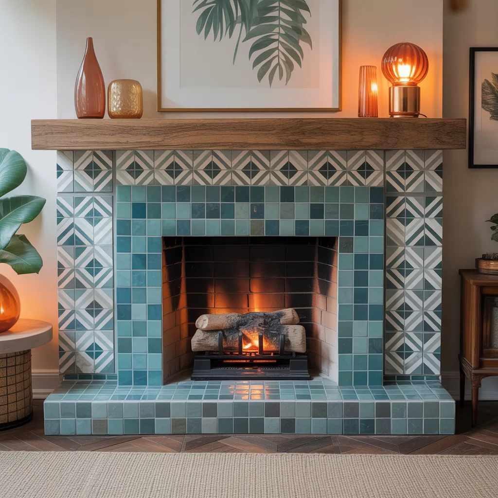 ideas for fireplace tile