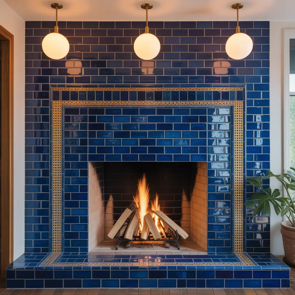 ideas for fireplace tile