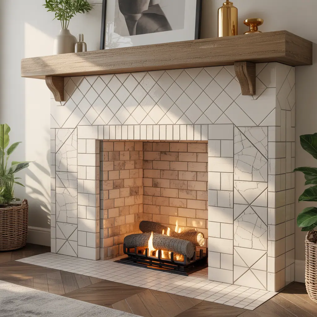 ideas for fireplace tile