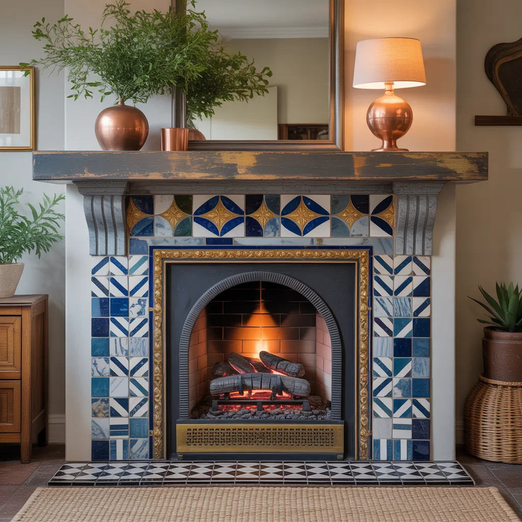 ideas for fireplace tile