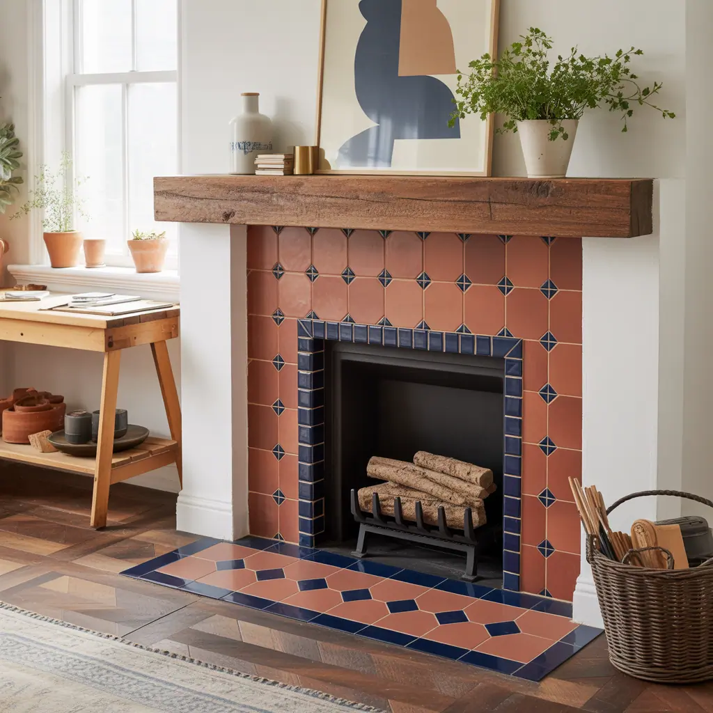 ideas for fireplace tile