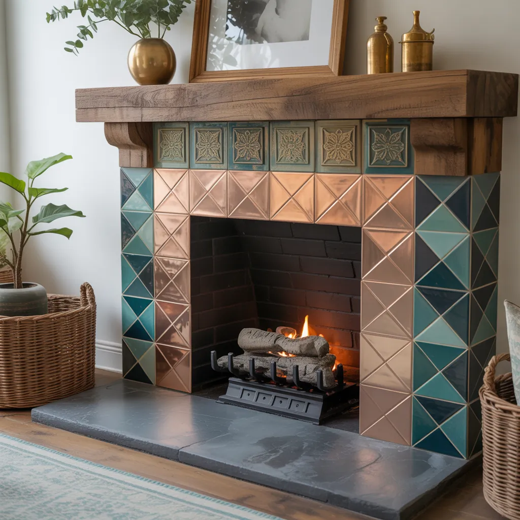ideas for fireplace tile