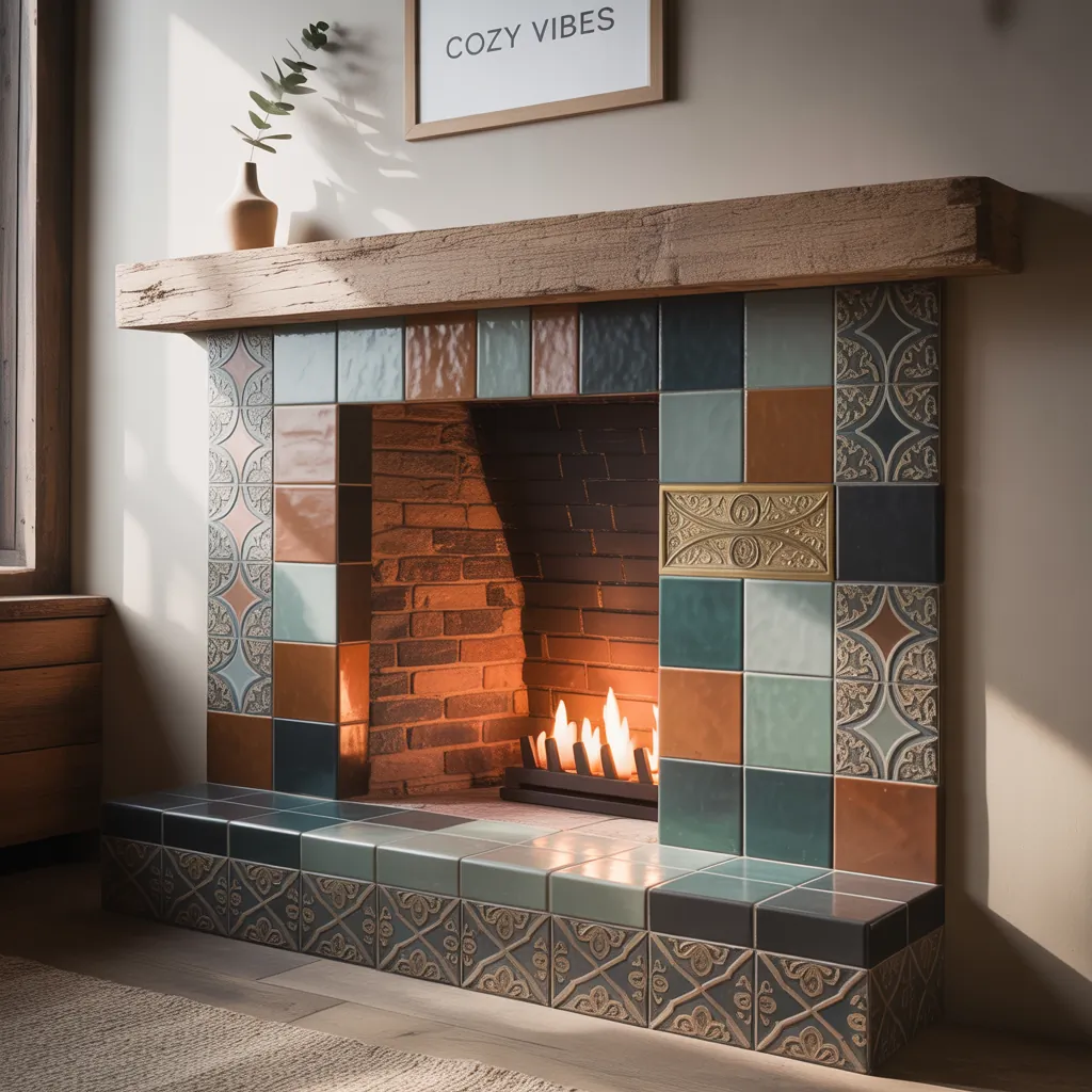 ideas for fireplace tile