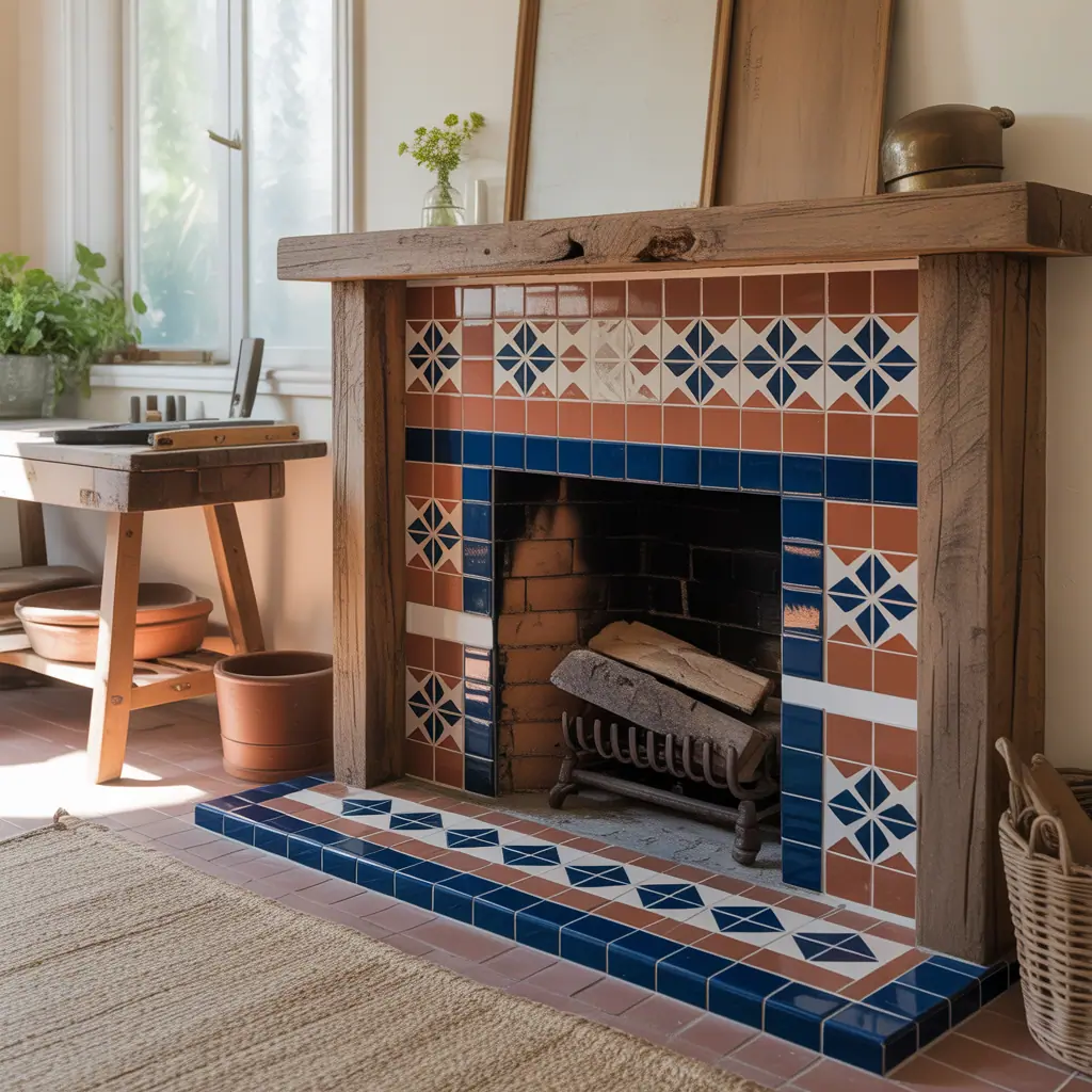 ideas for fireplace tile