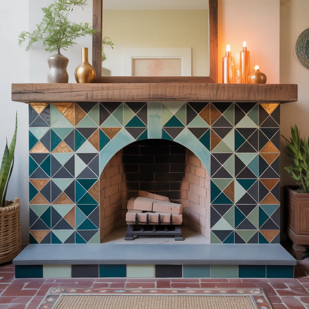ideas for fireplace tile