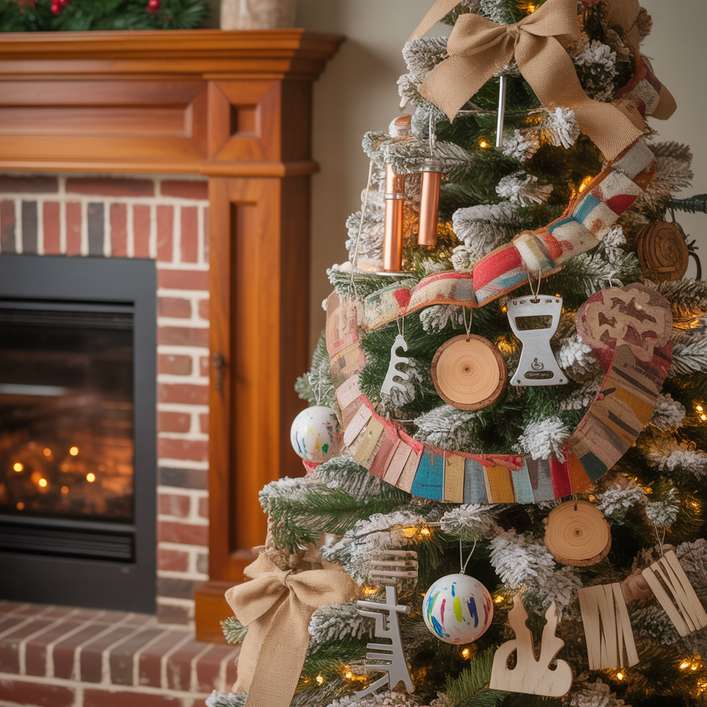 ideas for flocked christmas tree decor