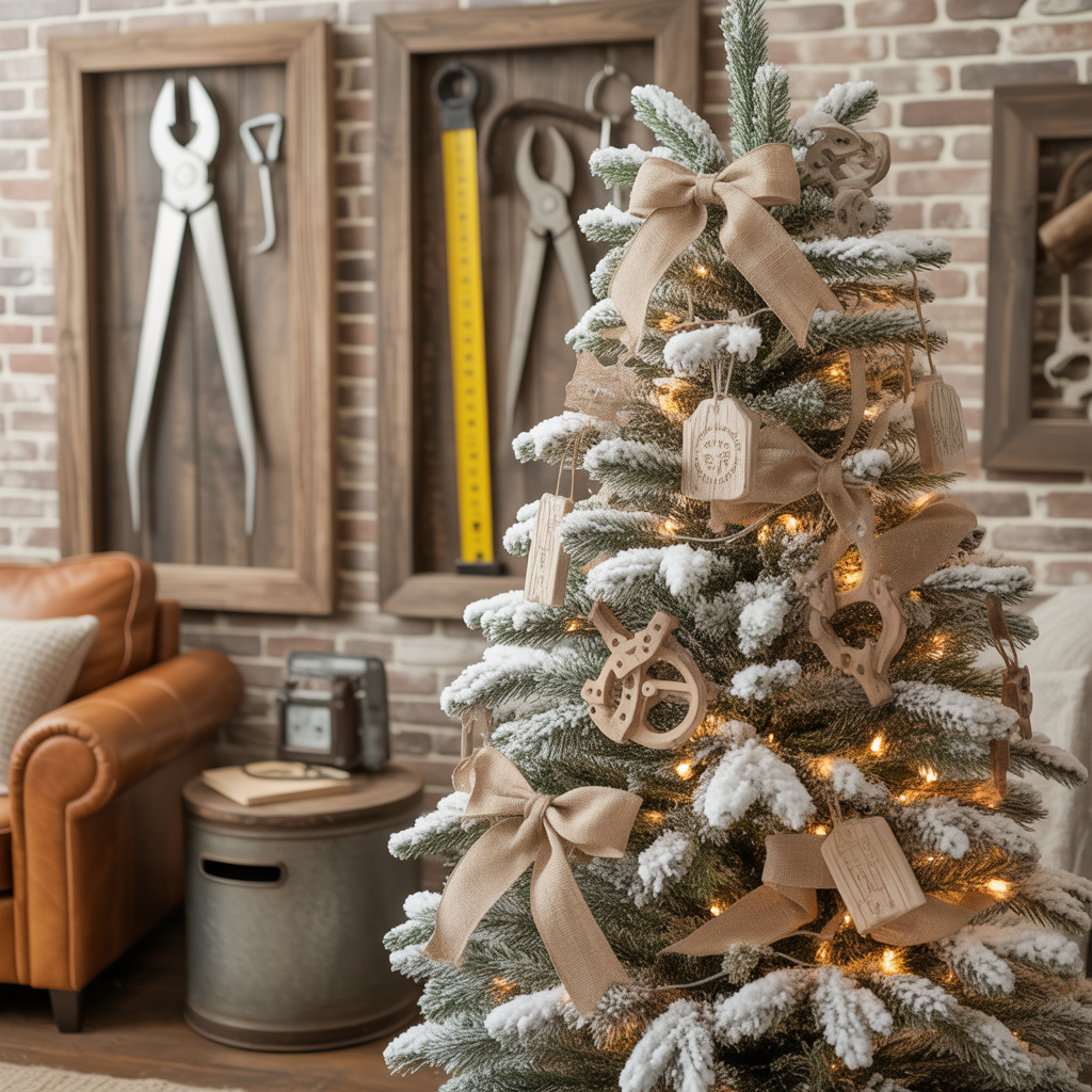 ideas for flocked christmas tree decor