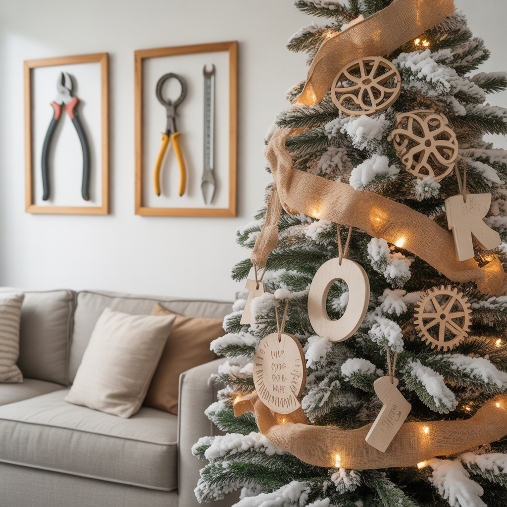 ideas for flocked christmas tree decor