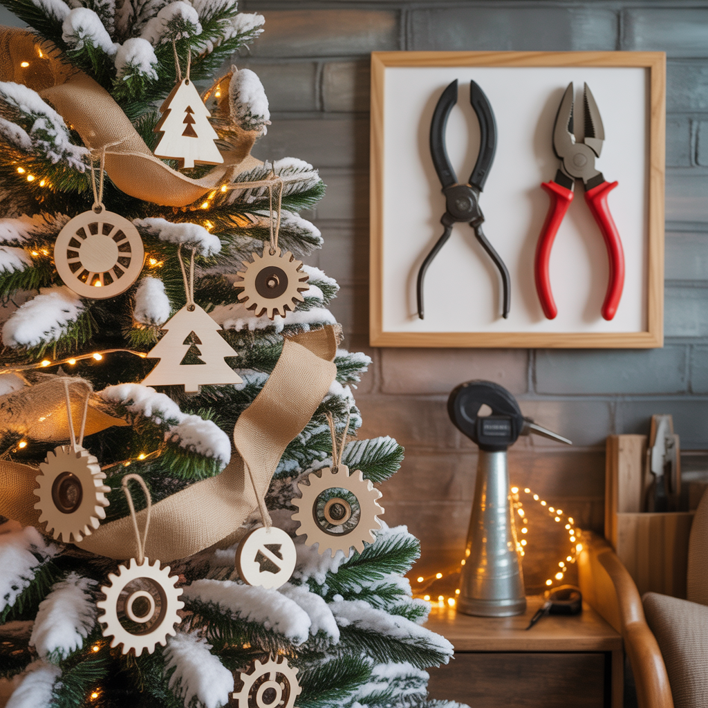 ideas for flocked christmas tree decor