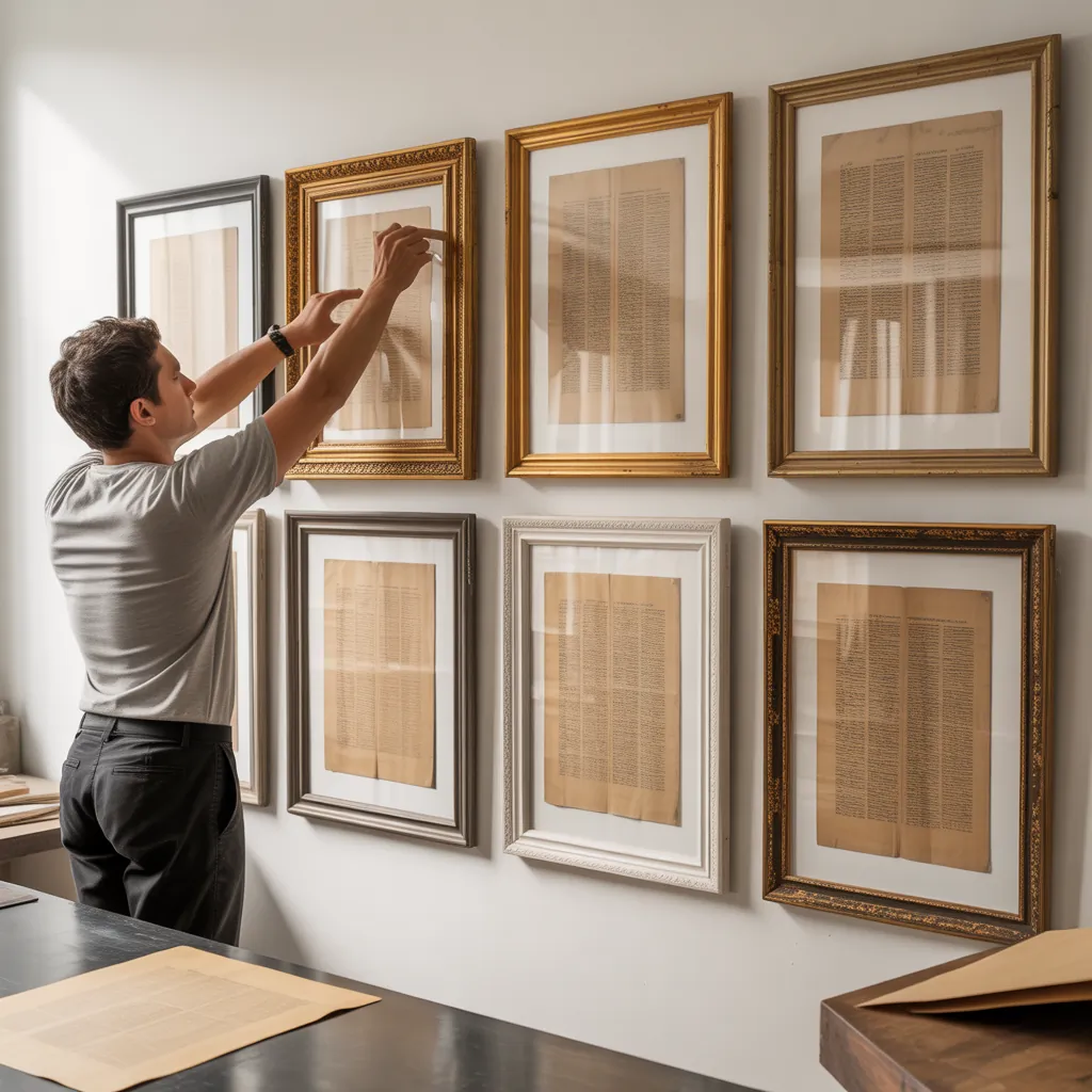 ideas for framing papyrus