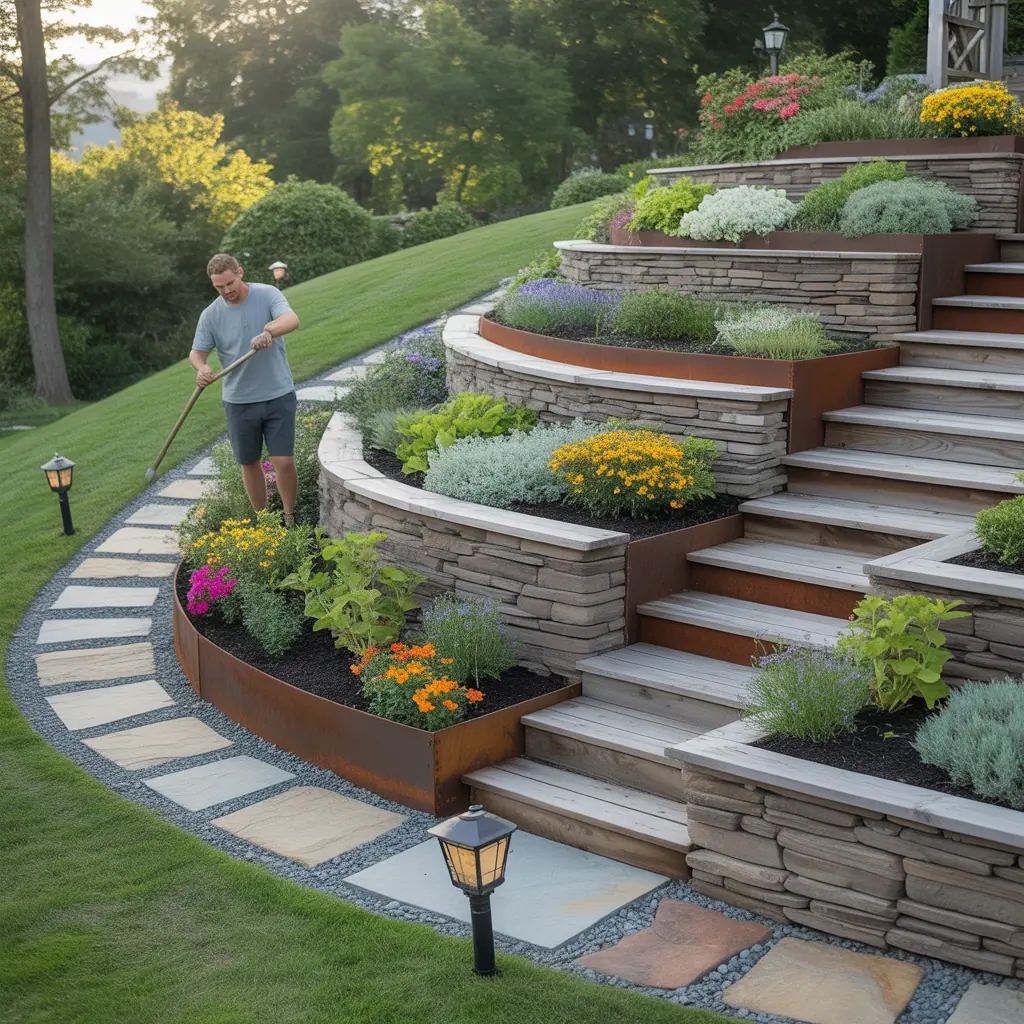 ideas for gardening on slopes