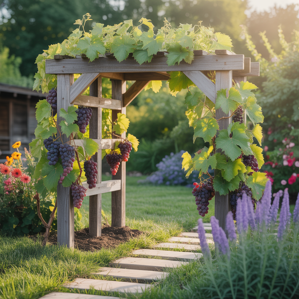 ideas for grape trellis