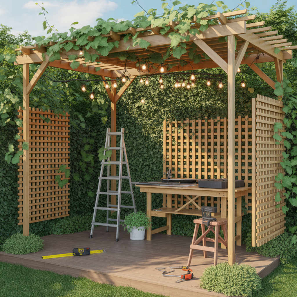 ideas for grape trellis