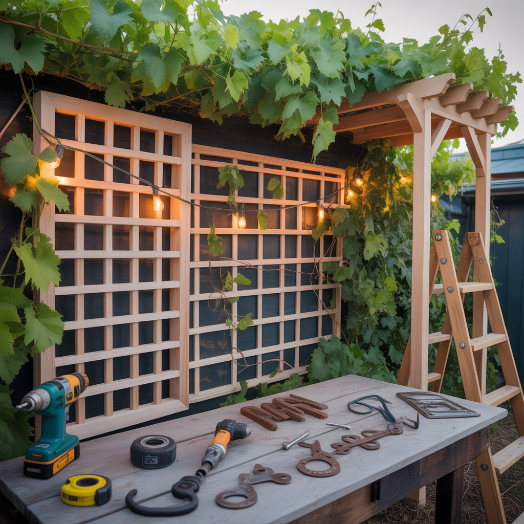 ideas for grape trellis