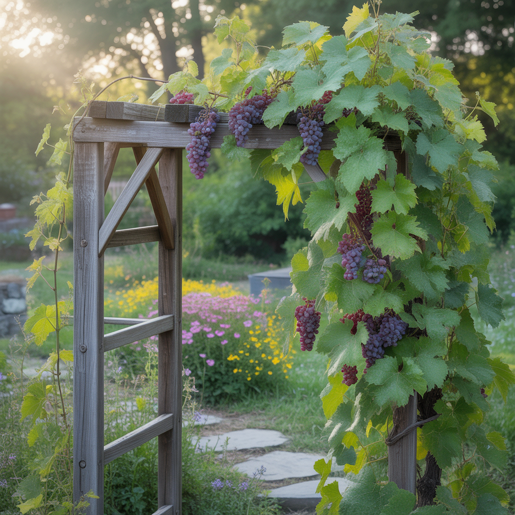 ideas for grape trellis