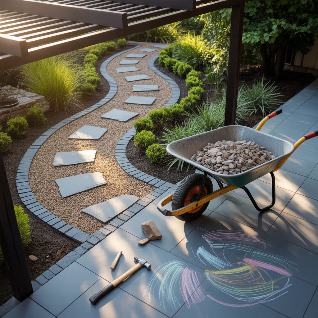 ideas for gravel pathway