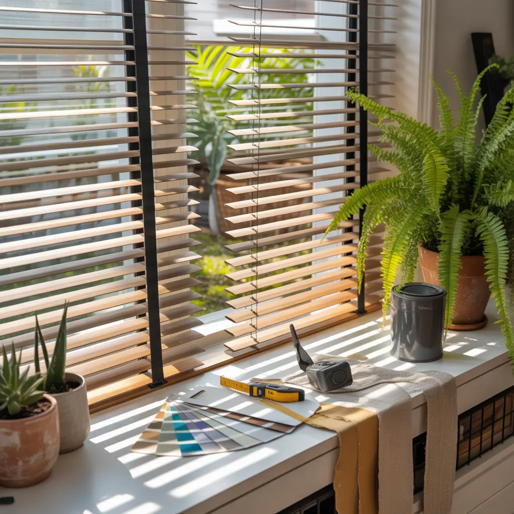 ideas for half window blinds