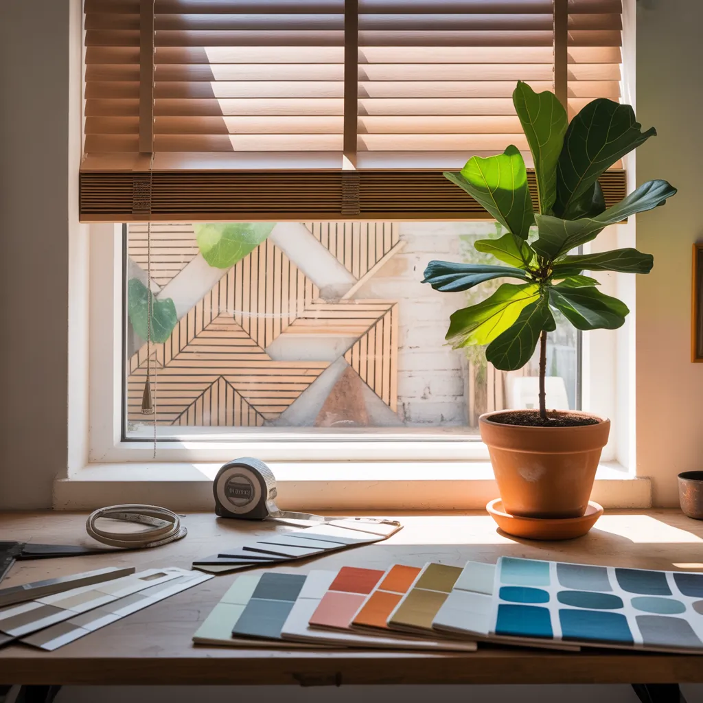 ideas for half window blinds