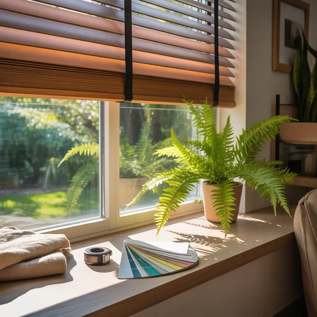 ideas for half window blinds