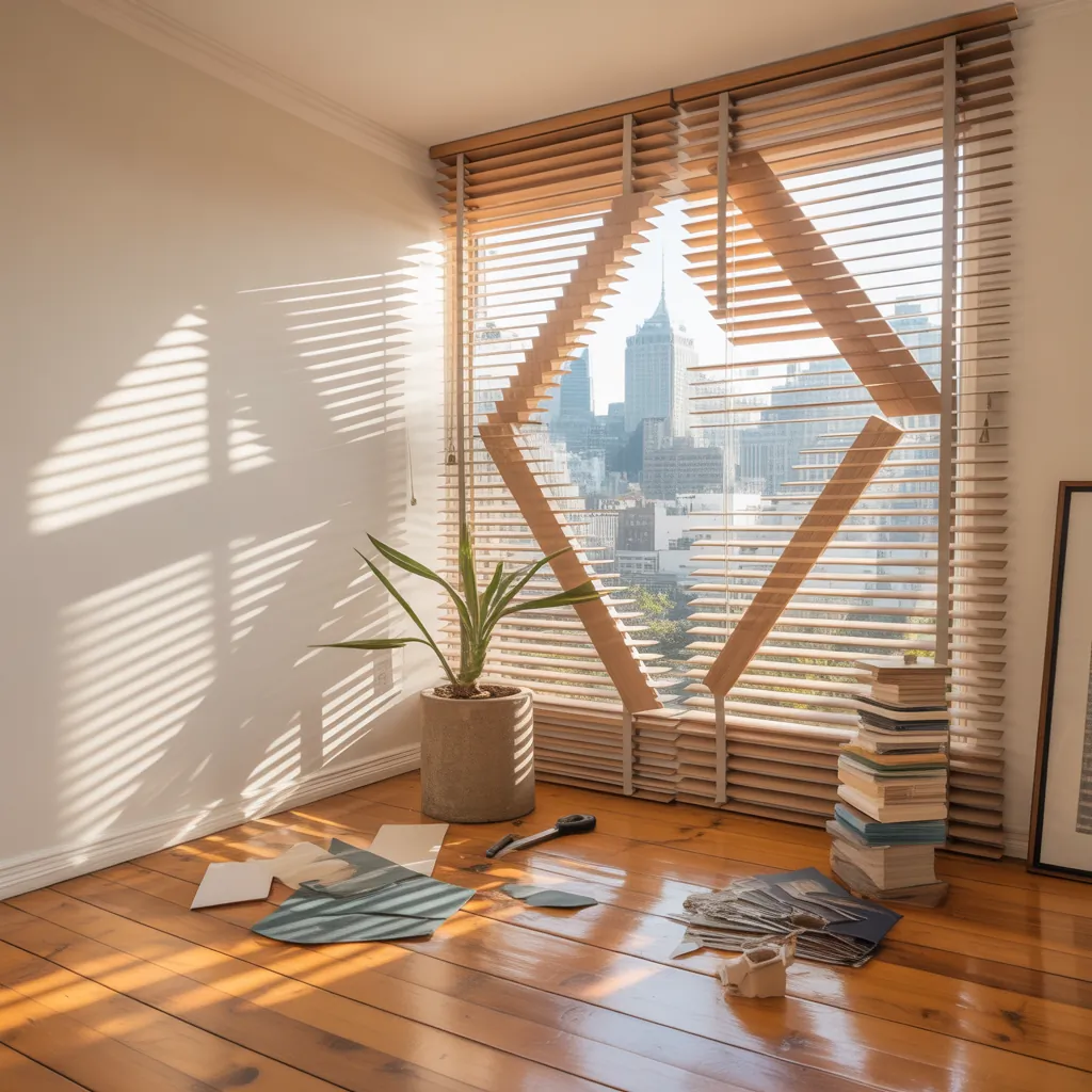 ideas for half window blinds
