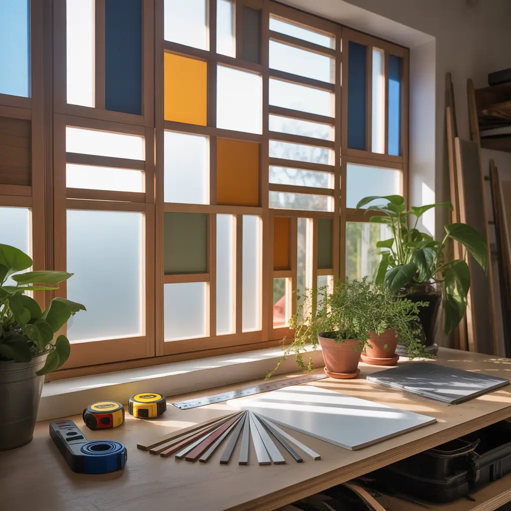 ideas for half window blinds