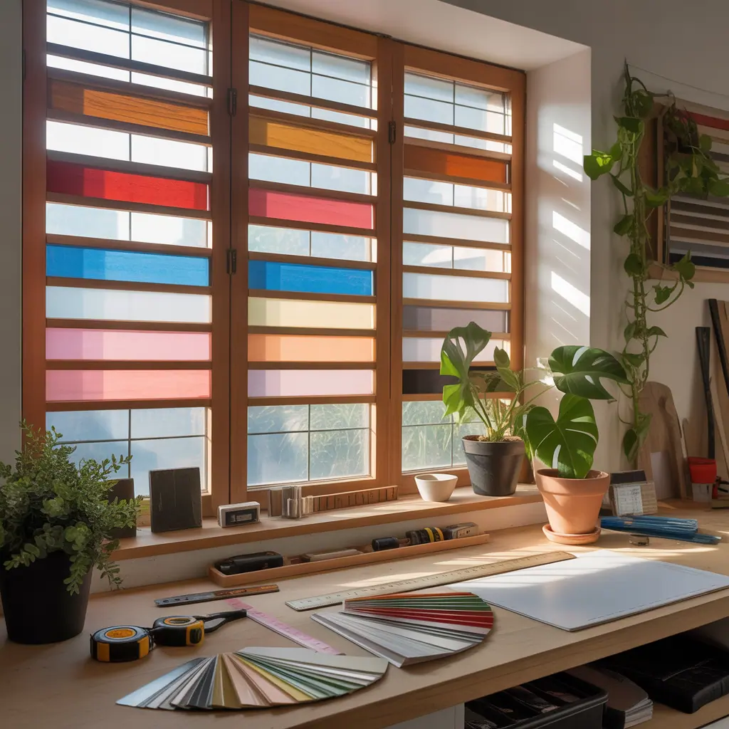 ideas for half window blinds