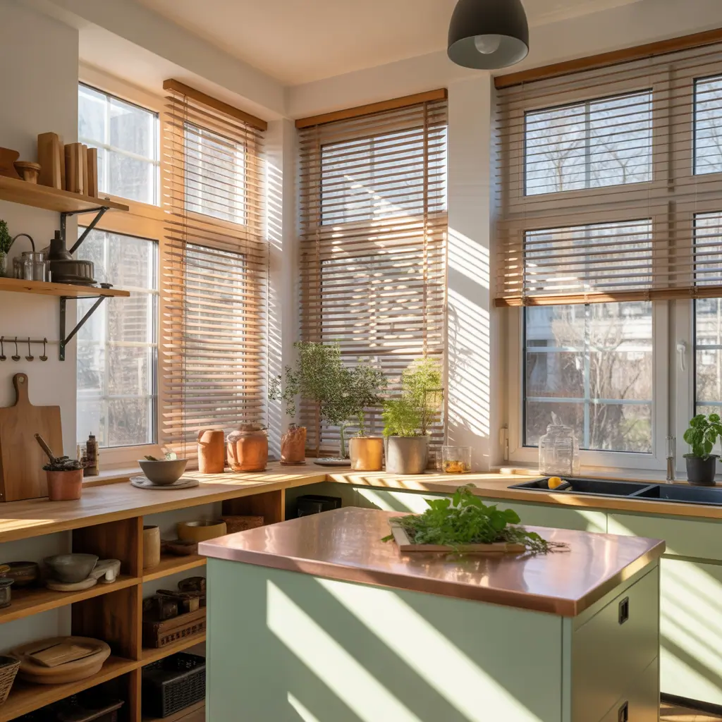 ideas for half window blinds