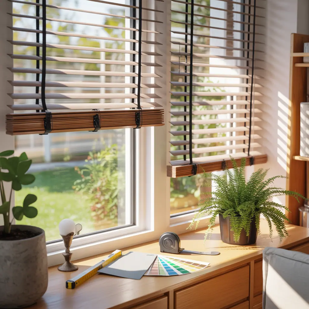 ideas for half window blinds