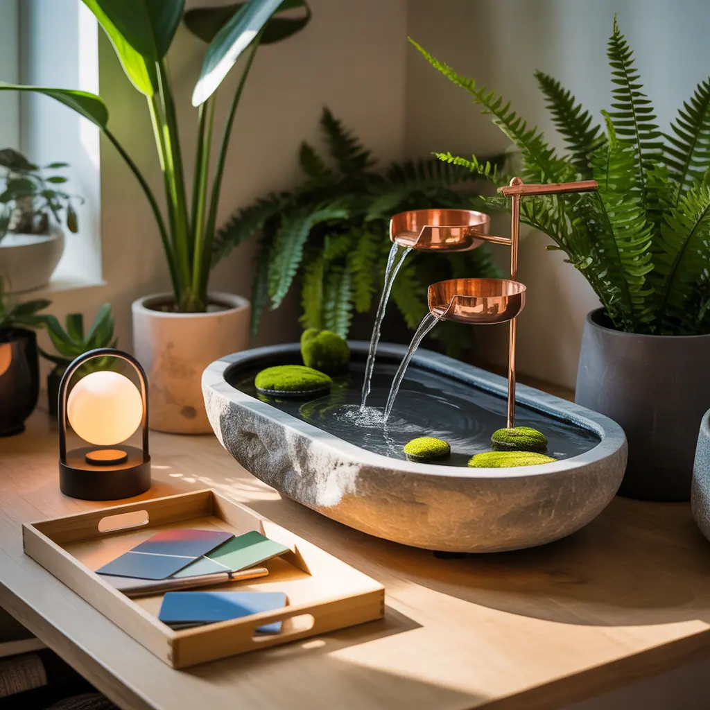 ideas for indoor fountain