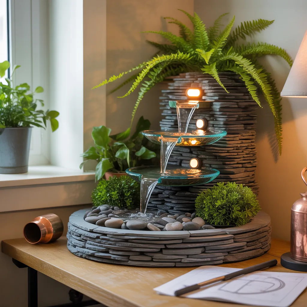 ideas for indoor fountain