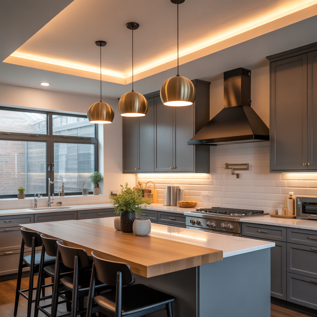 ideas for kitchen island lighting