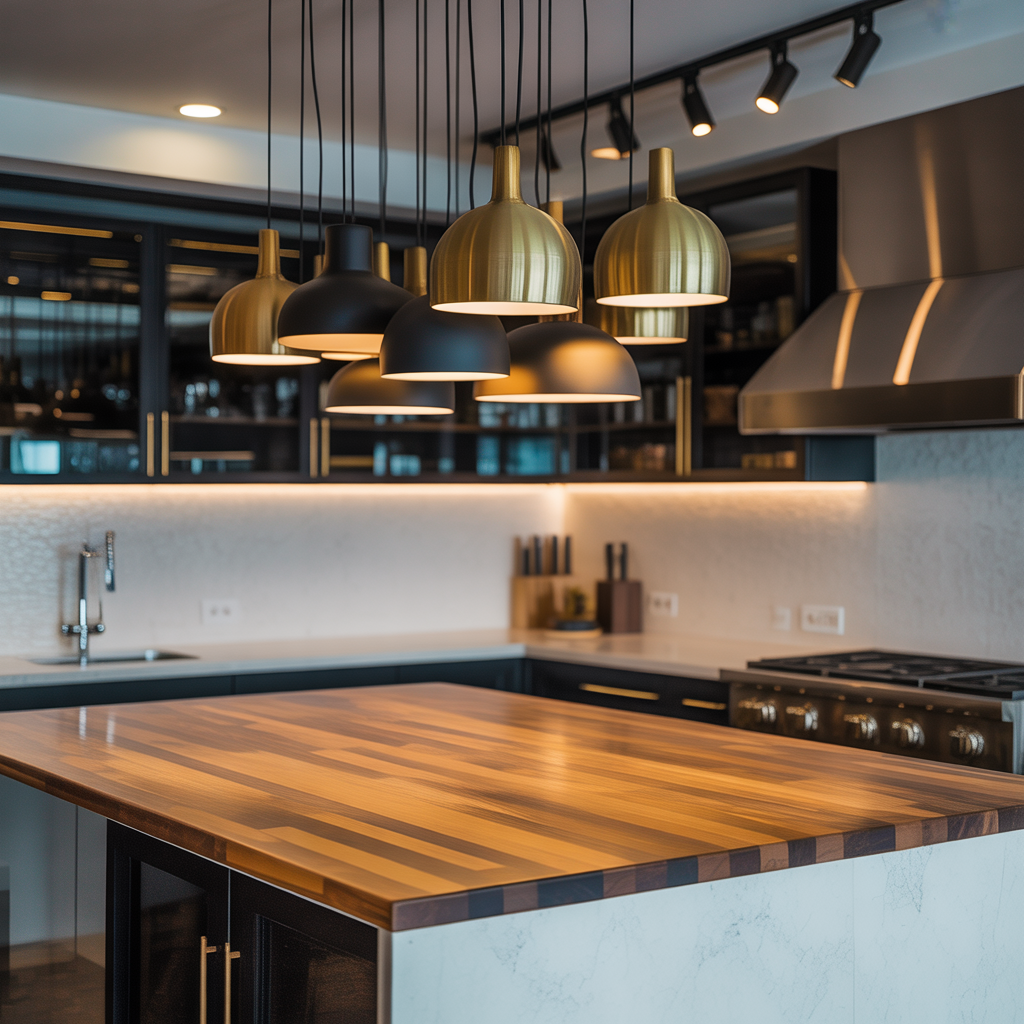 ideas for kitchen island lighting