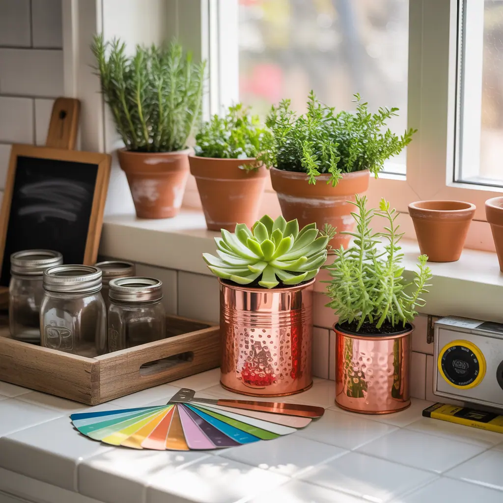 ideas for kitchen window sill decor